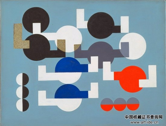 苏菲·陶柏-阿尔普，《Composition of Circles and Overlapping Angles》，1930年